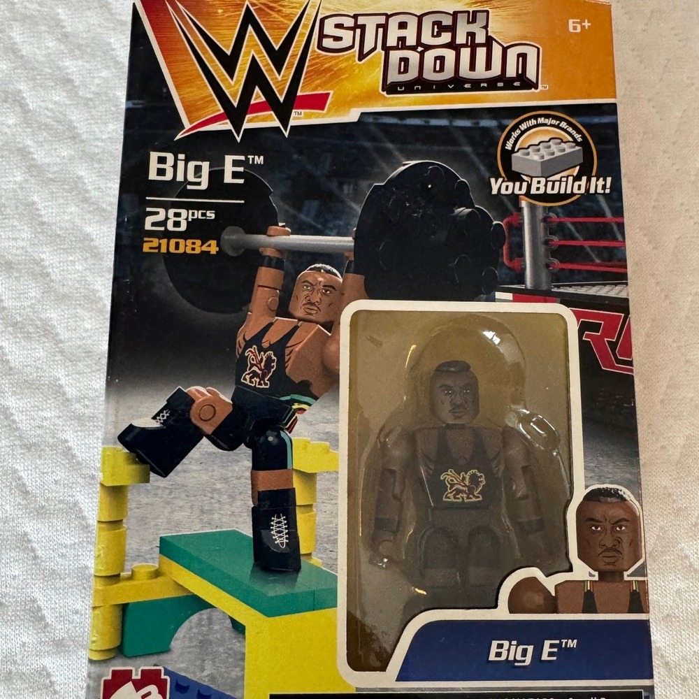 WWE Men Action Figure 2015 Big E SmackDown Orange Blue